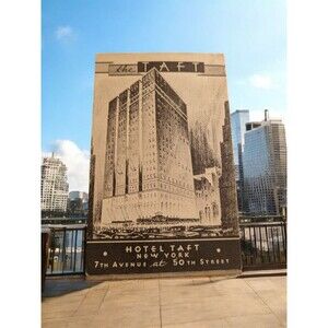 Vintage New York City Postcard Taft Hotel Times Square Morss 7th Ave @ 50th St